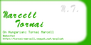 marcell tornai business card